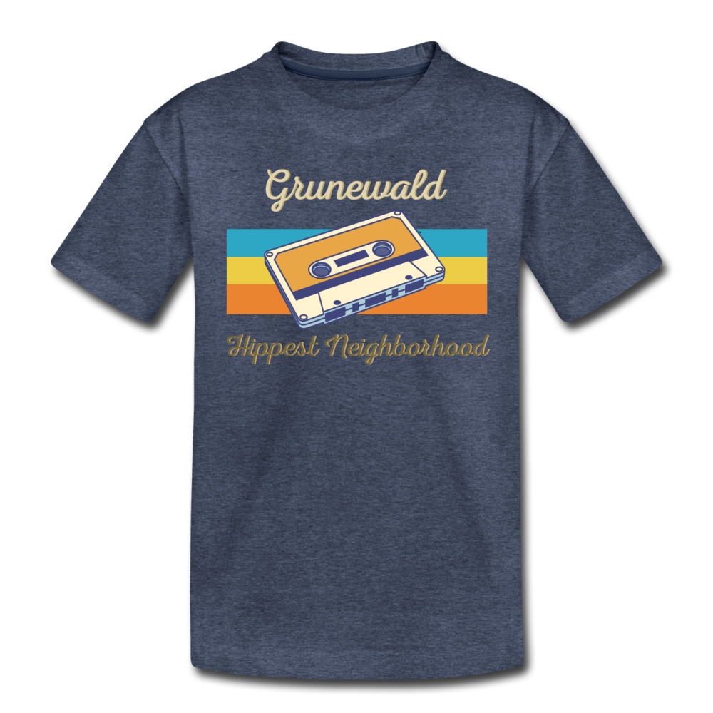Grunewald Hippest Neighborhood - Teenager Premium T-Shirt - Blau meliert
