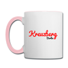 Kreuzberg Berlin - Tasse zweifarbig - Weiß/Pink