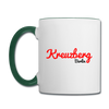 Kreuzberg Berlin - Tasse zweifarbig - Weiß/Dunkelgrün