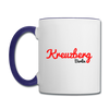 Kreuzberg Berlin - Tasse zweifarbig - Weiß/Kobaltblau
