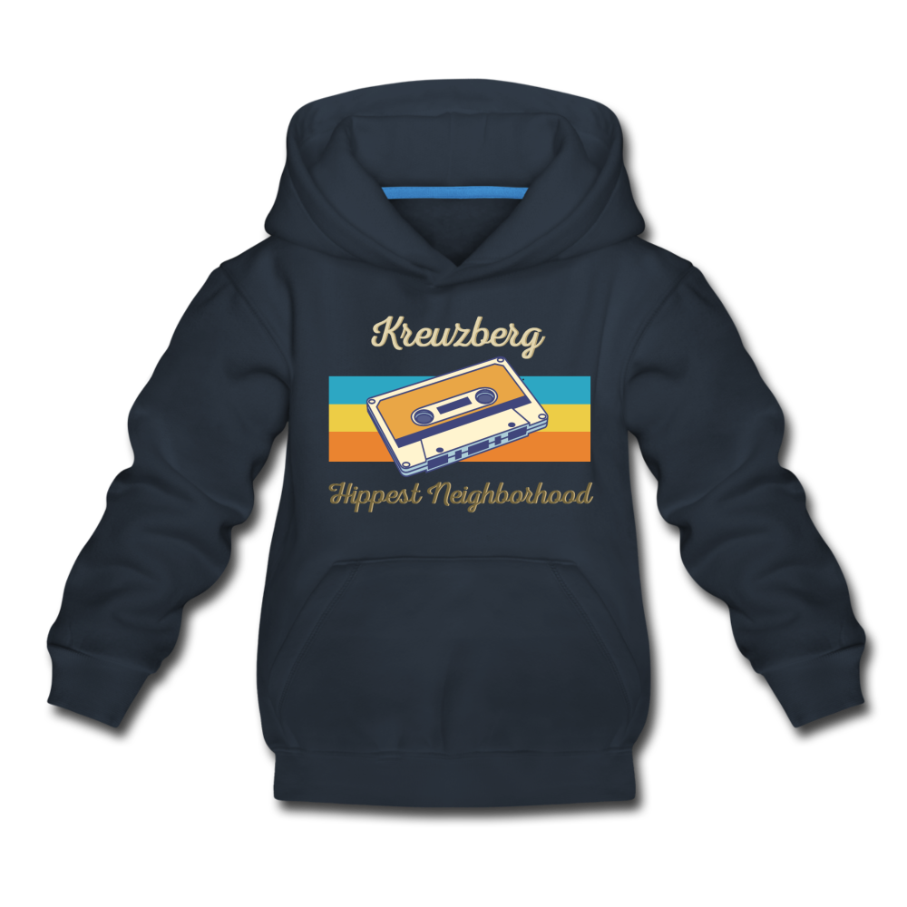 Kreuzberg Hippest Neighborhood - Kinder Premium Hoodie - Navy