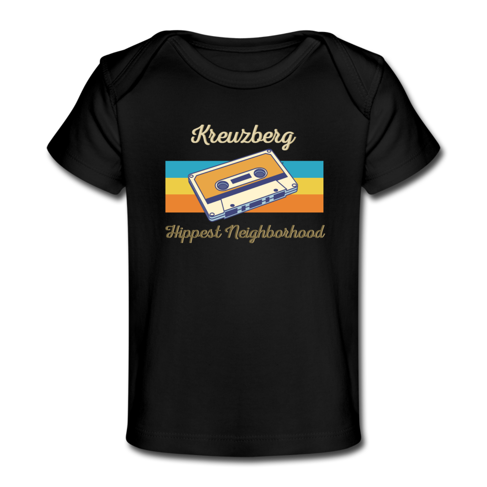 Kreuzberg Hippest Neighborhood - Baby Bio T-Shirt - Schwarz