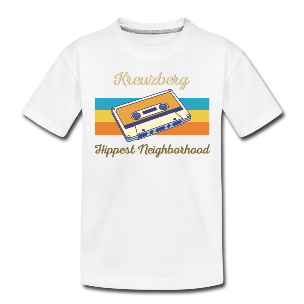 Kreuzberg Hippest Neighborhood - Teenager Premium T-Shirt - Weiß