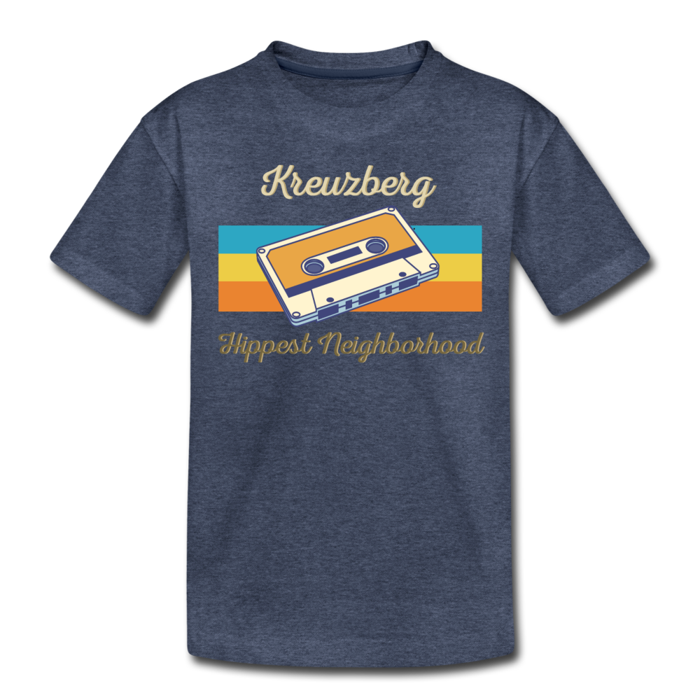 Kreuzberg Hippest Neighborhood - Teenager Premium T-Shirt - Blau meliert