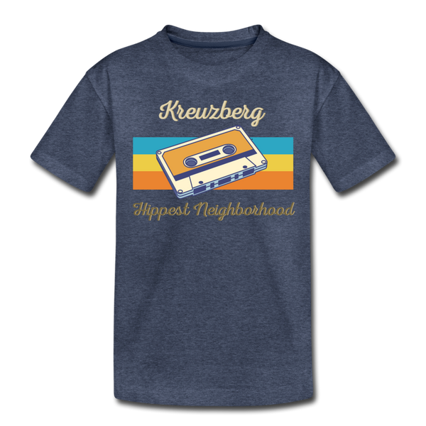 Kreuzberg Hippest Neighborhood - Teenager Premium T-Shirt - Blau meliert