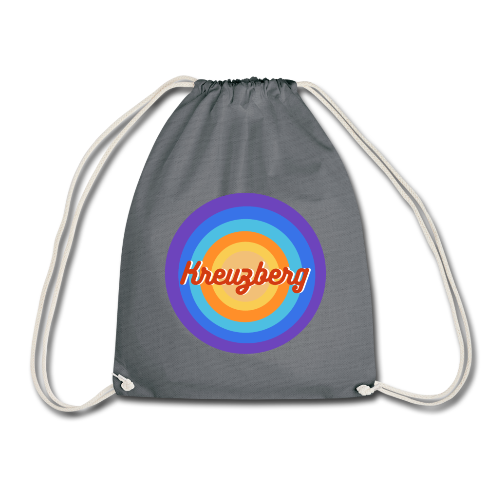 Kreuzberg Retro - Turnbeutel - Grau