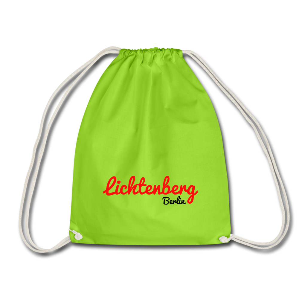 Lichtenberg Berlin - Turnbeutel - Neongrün