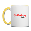 Lichtenberg Berlin - Tasse zweifarbig - Weiß/Gelb