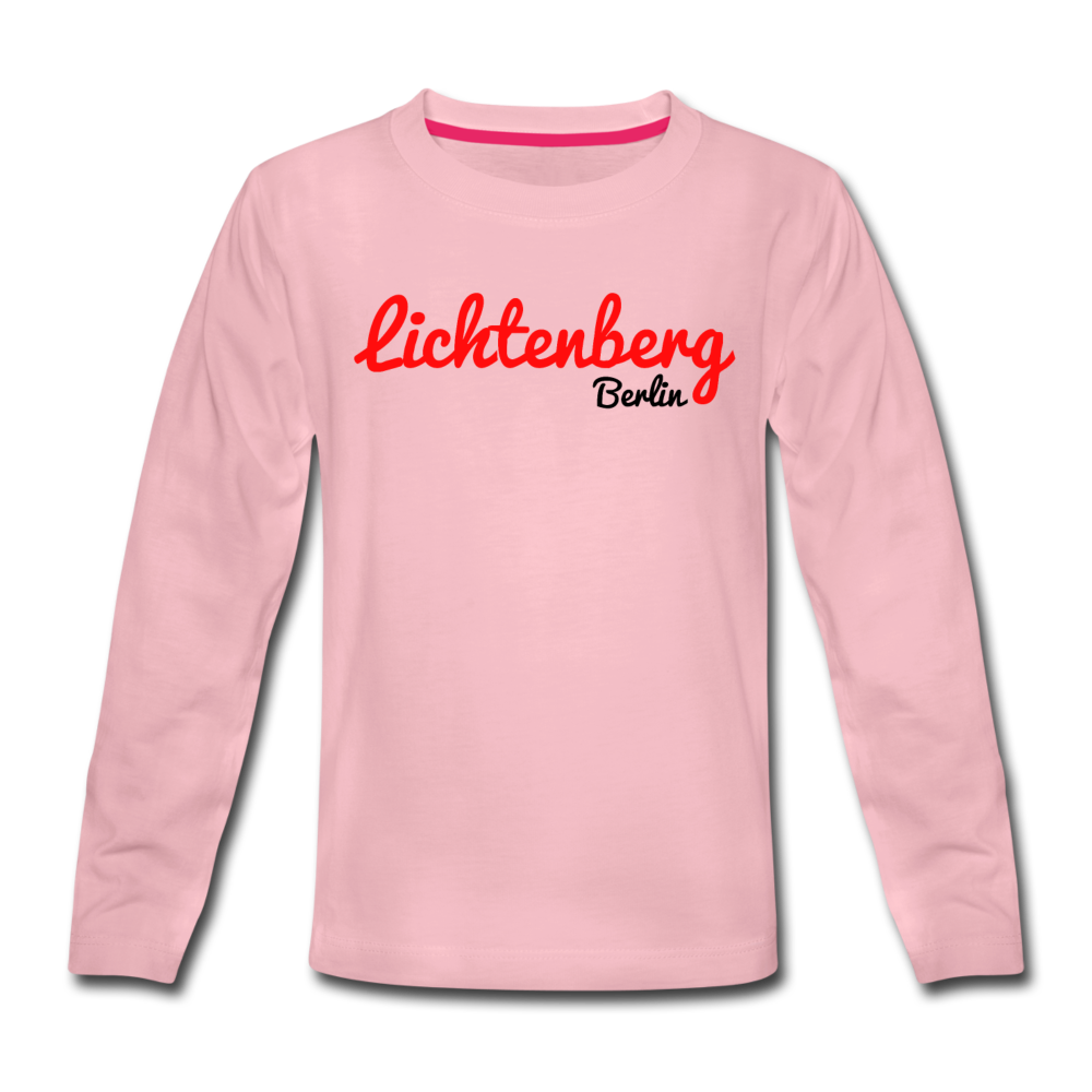 Lichtenberg Berlin - Kinder Langarmshirt - Hellrosa