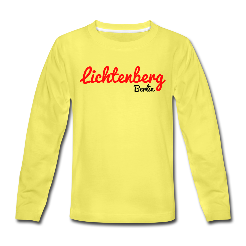 Lichtenberg Berlin - Kinder Langarmshirt - Gelb