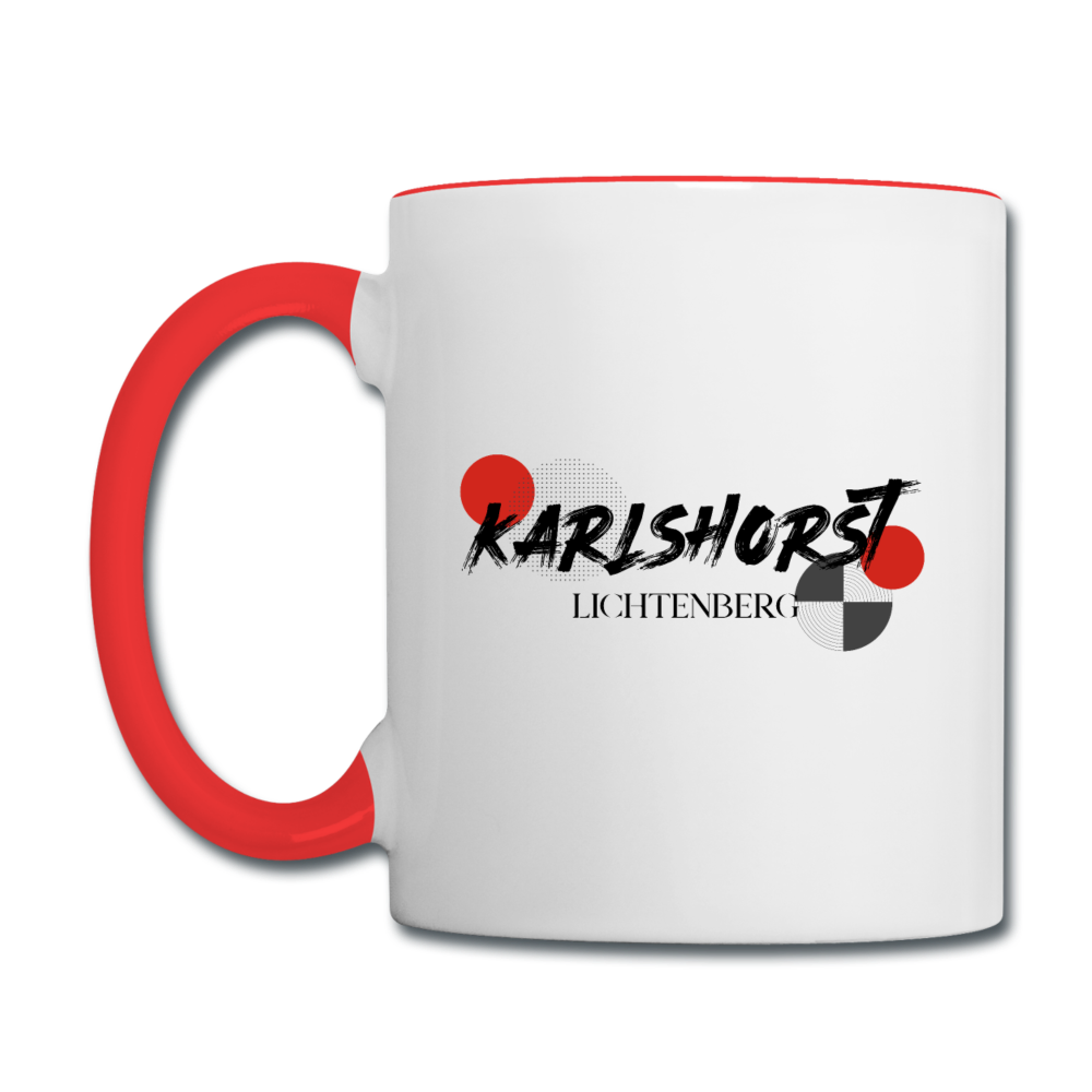 Karlshorst - Tasse zweifarbig - Weiß/Rot