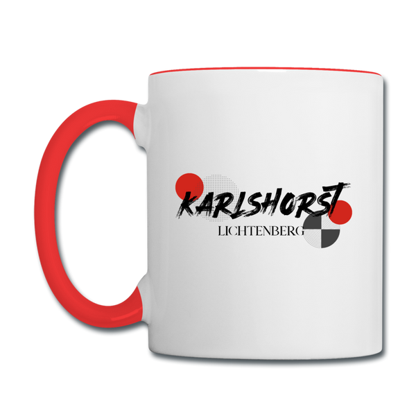 Karlshorst - Tasse zweifarbig - Weiß/Rot