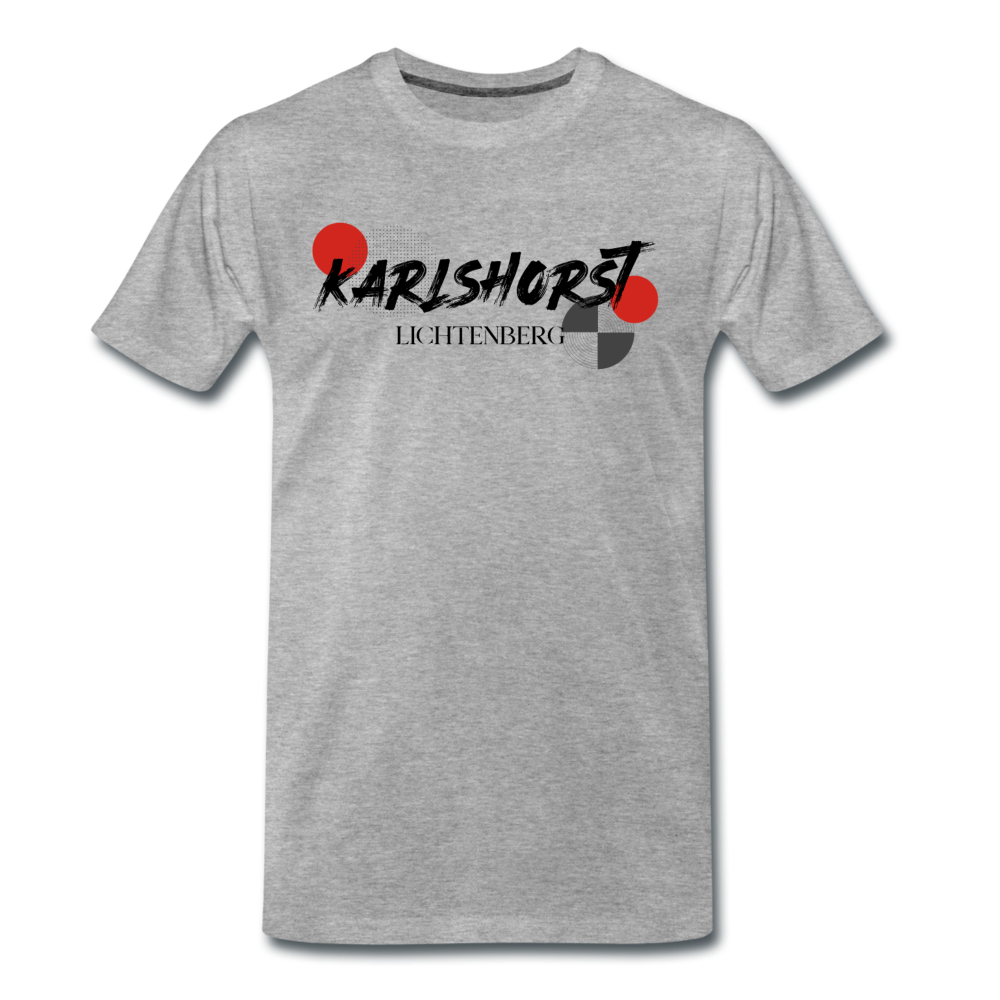Karlshorst - Männer Premium T-Shirt - Grau meliert