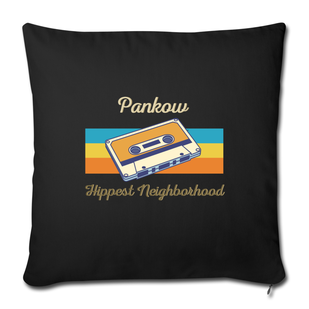 Pankow Hippest Neighborhood - Sofakissen mit Füllung (45 x 45 cm) - Schwarz