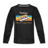 Pankow Hippest Neighborhood - Kinder Langarmshirt - Schwarz
