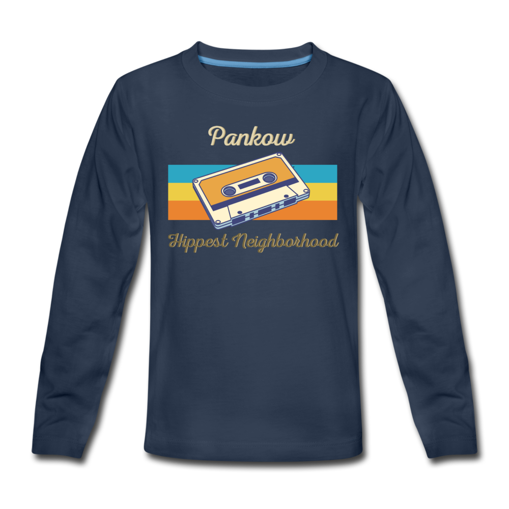 Pankow Hippest Neighborhood - Kinder Langarmshirt - Navy