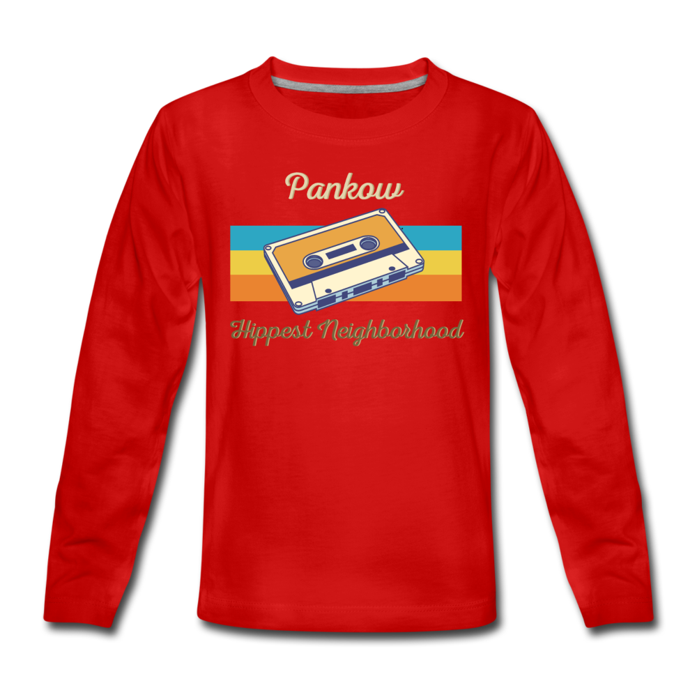 Pankow Hippest Neighborhood - Kinder Langarmshirt - Rot