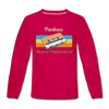 Pankow Hippest Neighborhood - Kinder Langarmshirt - dunkles Pink