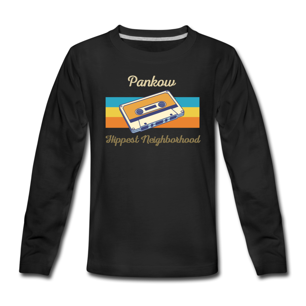 Pankow Hippest Neighborhood - Teenager Langarmshirt - Schwarz
