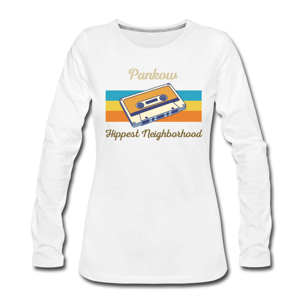 Pankow Hippest Neighborhood - Frauen Premium Langarmshirt - Weiß