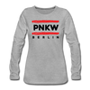 PNKW - Frauen Premium Langarmshirt - Grau meliert