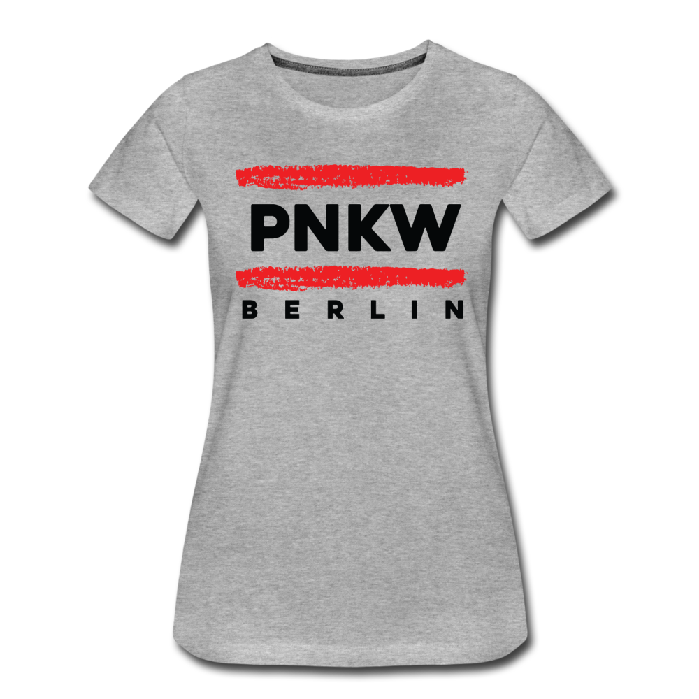 PNKW - Frauen Premium T-Shirt - Grau meliert
