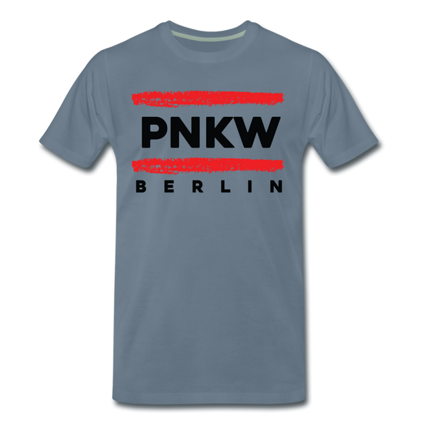 PNKW - Männer Premium T-Shirt - Blaugrau