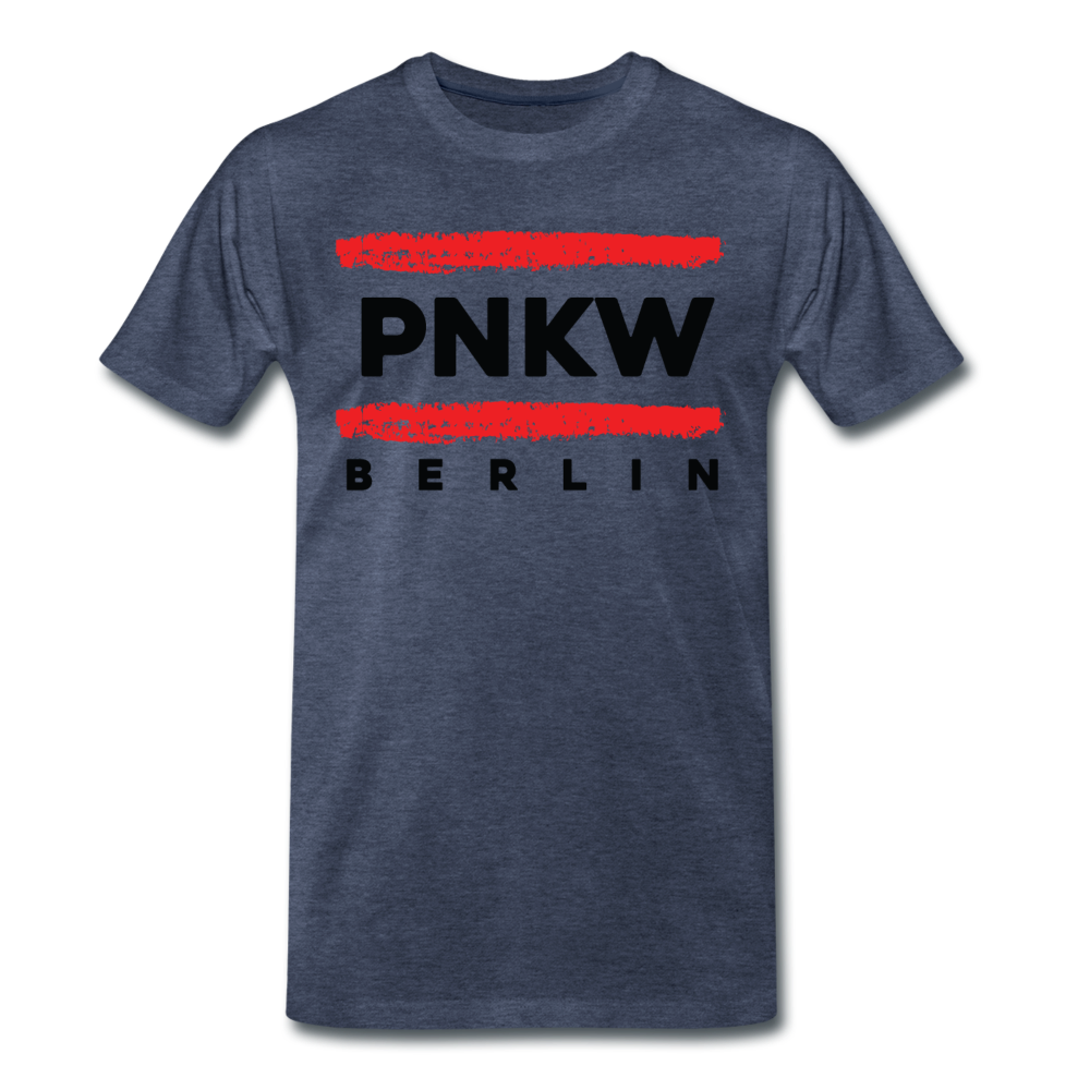 PNKW - Männer Premium T-Shirt - Blau meliert