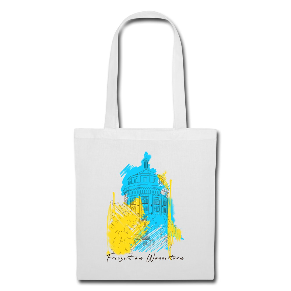 Freizeit am Wasserturm - Stoffbeutel - Weiß