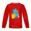 Freizeit am Wasserturm - Kinder Langarmshirt - Rot