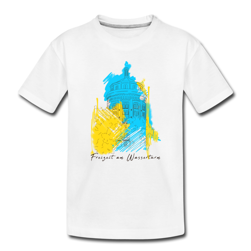 Freizeit am Wasserturm - Teenager Premium T-Shirt - Weiß
