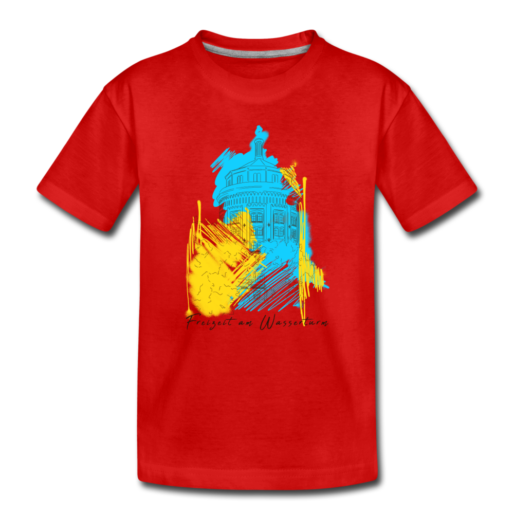 Freizeit am Wasserturm - Teenager Premium T-Shirt - Rot