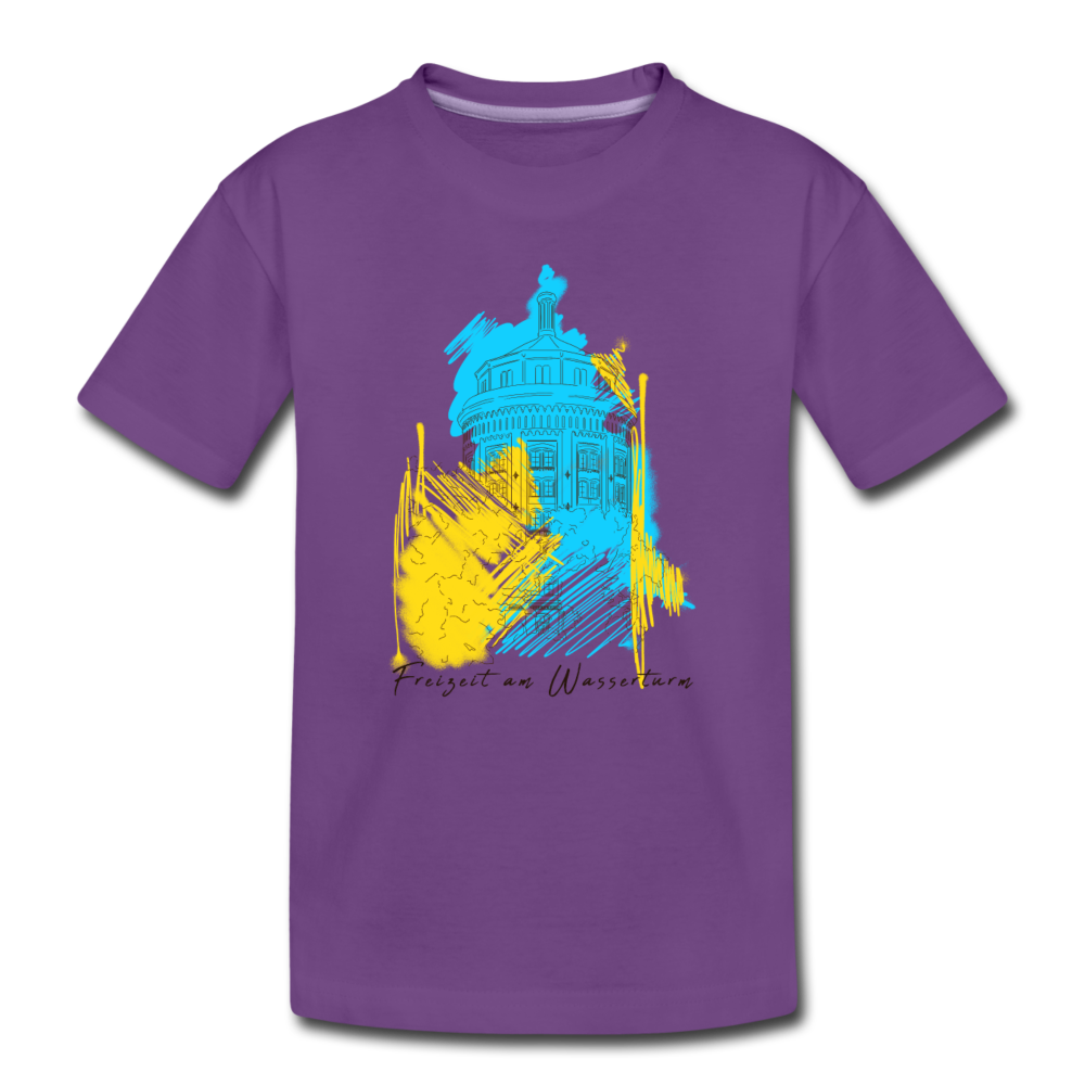 Freizeit am Wasserturm - Teenager Premium T-Shirt - Lila