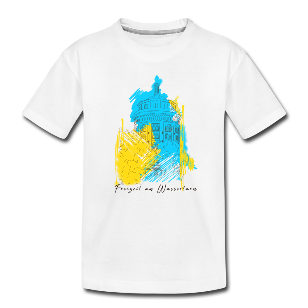 Freizeit am Wasserturm - Kinder Premium T-Shirt - Weiß
