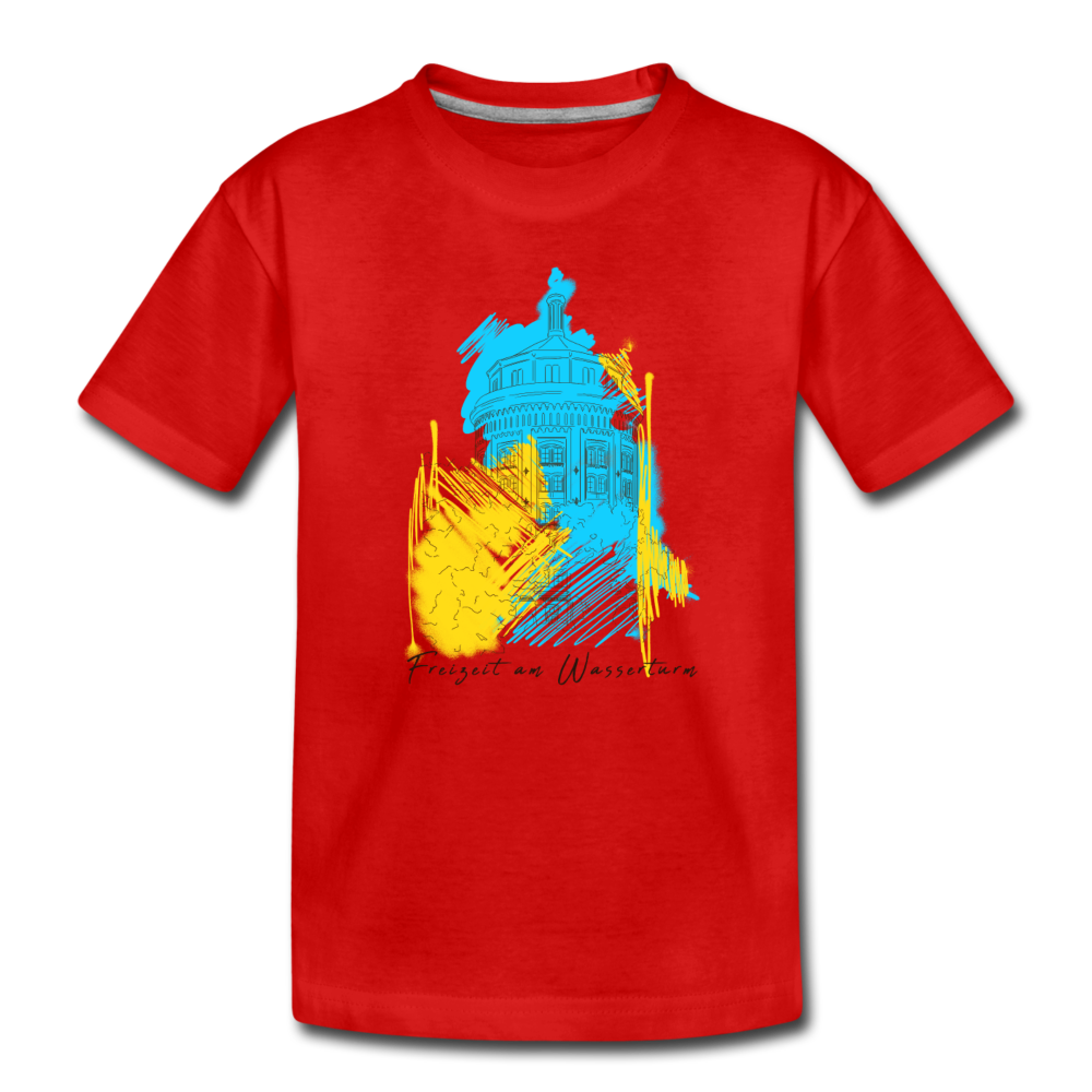 Freizeit am Wasserturm - Kinder Premium T-Shirt - Rot