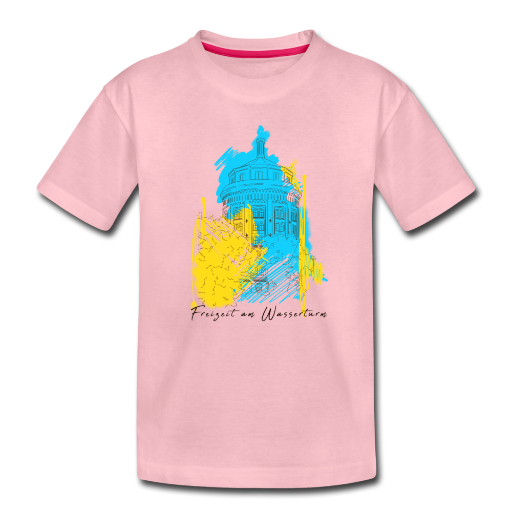 Freizeit am Wasserturm - Kinder Premium T-Shirt - Hellrosa