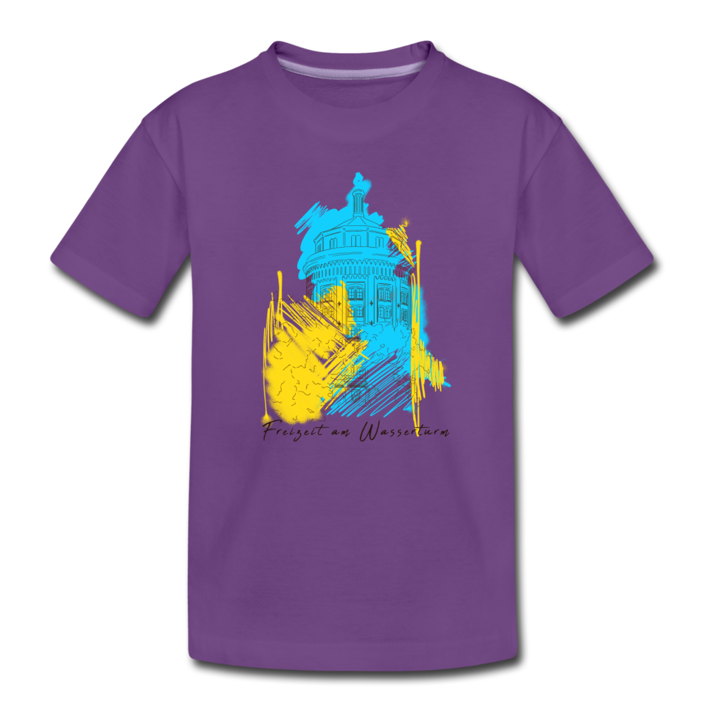Freizeit am Wasserturm - Kinder Premium T-Shirt - Lila