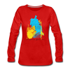 Freizeit am Wasserturm - Frauen Premium Langarmshirt - Rot