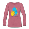 Freizeit am Wasserturm - Frauen Premium Langarmshirt - Malve