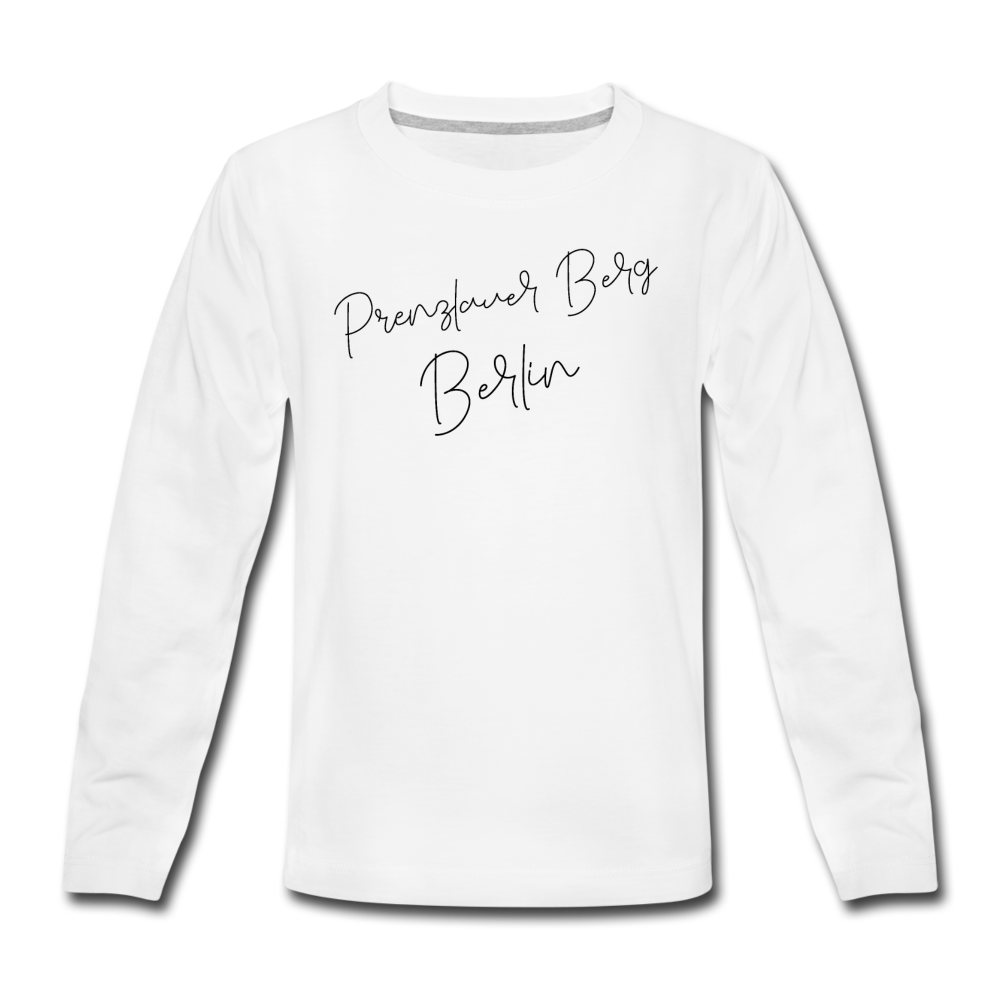 Prenzlauer Berg - Teenager Langarmshirt - Weiß