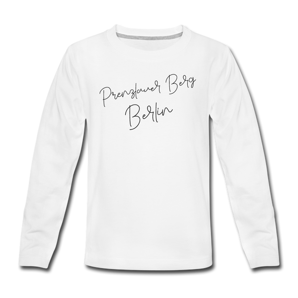 Prenzlauer Berg - Teenager Langarmshirt - Weiß