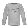 Prenzlauer Berg - Kinder Langarmshirt - Grau meliert