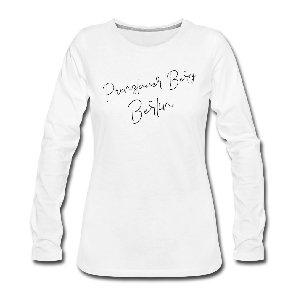 Prenzlauer Berg - Frauen Premium Langarmshirt - Weiß