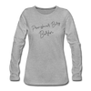 Prenzlauer Berg - Frauen Premium Langarmshirt - Grau meliert