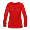 Prenzlauer Berg - Frauen Premium Langarmshirt - Rot