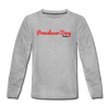 Prenzlauer Berg Berlin - Teenager Langarmshirt - Grau meliert