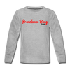 Prenzlauer Berg Berlin - Kinder Langarmshirt - Grau meliert
