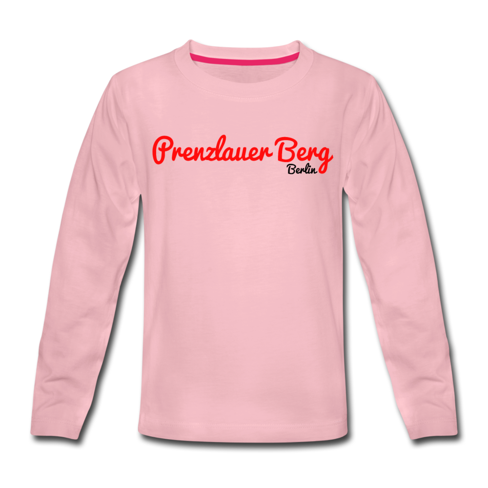 Prenzlauer Berg Berlin - Kinder Langarmshirt - Hellrosa