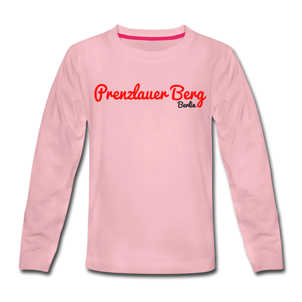 Prenzlauer Berg Berlin - Kinder Langarmshirt - Hellrosa