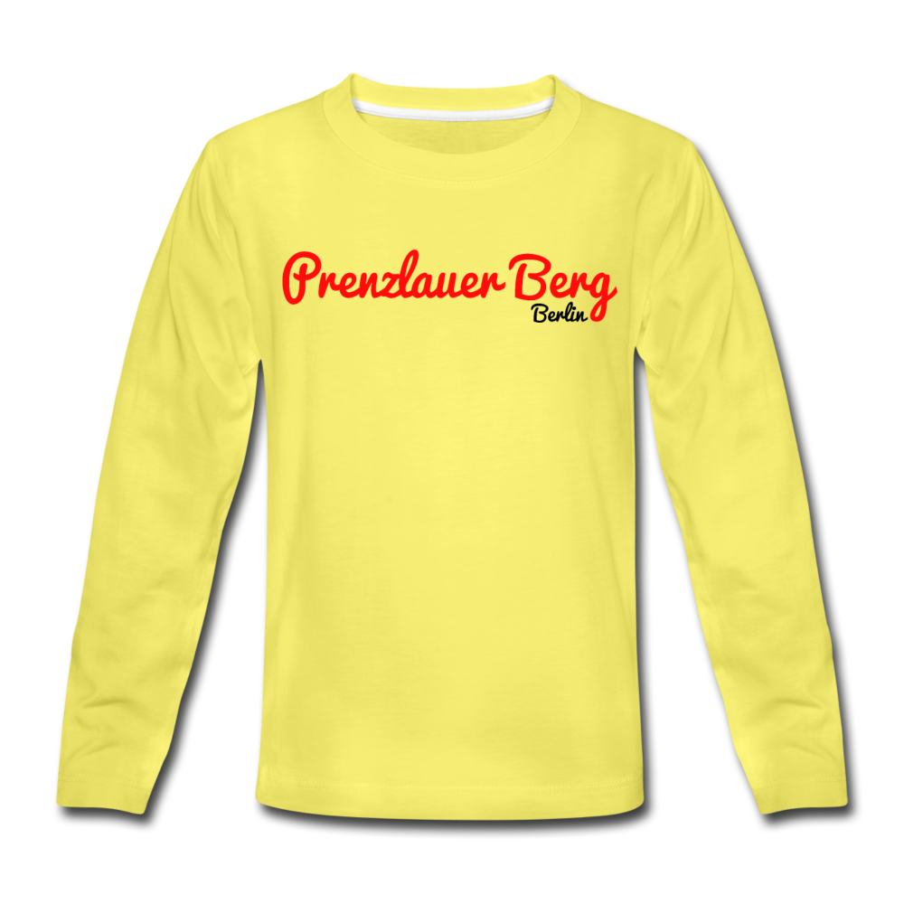 Prenzlauer Berg Berlin - Kinder Langarmshirt - Gelb